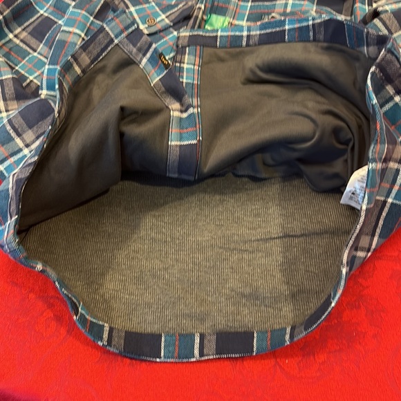 Lee flannel shirt jacket bonded w thermal lining size XL color blue Saxony NWT - Picture 7 of 7